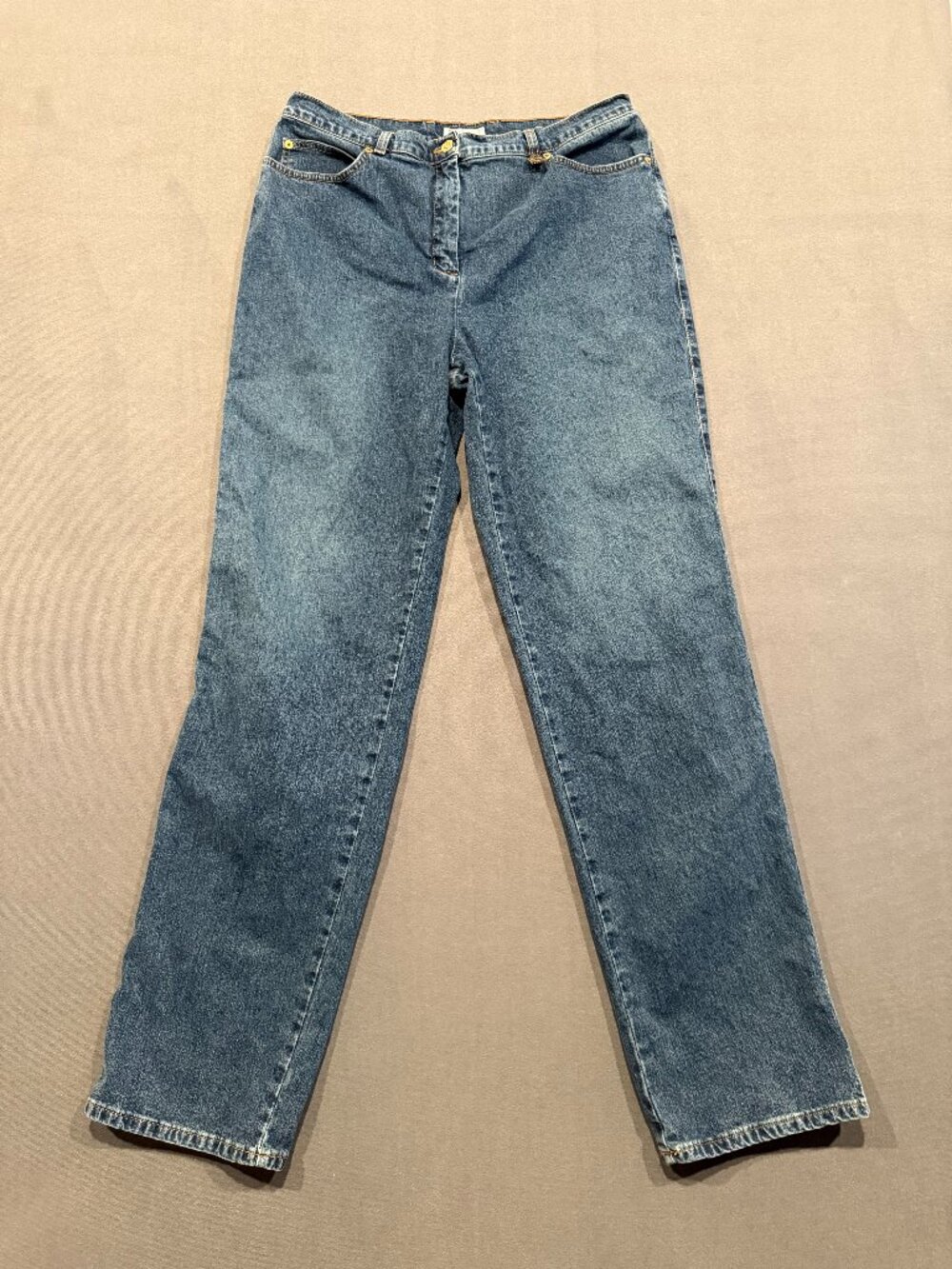St. John Sport Jeans Women’s 16 Blue High Rise Straight Leg Denim